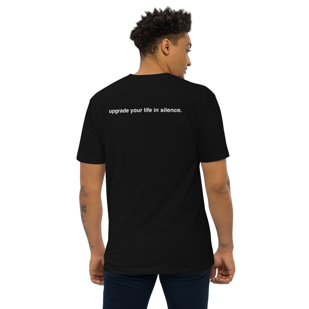 upgrade your life in silence tee